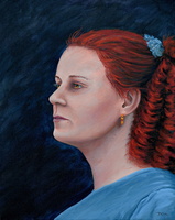 Miss Ella Montez 16x20 acrylic on canvas