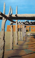 Shadows on the Path - 36"x60" acrylic on canvas